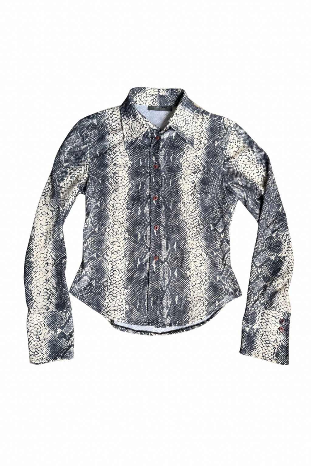 Vintage Snakeskin Shirt┃Size M