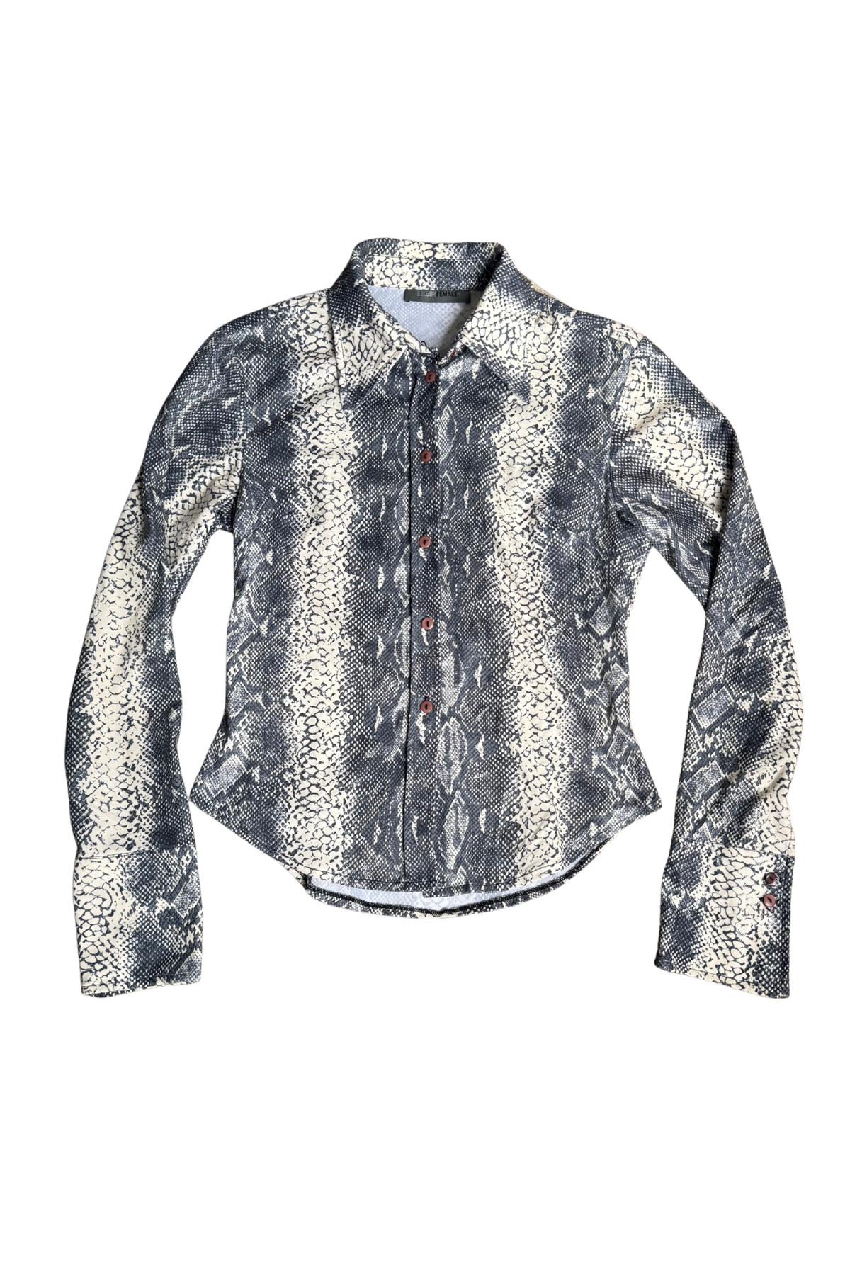Vintage Snakeskin Shirt┃Size M