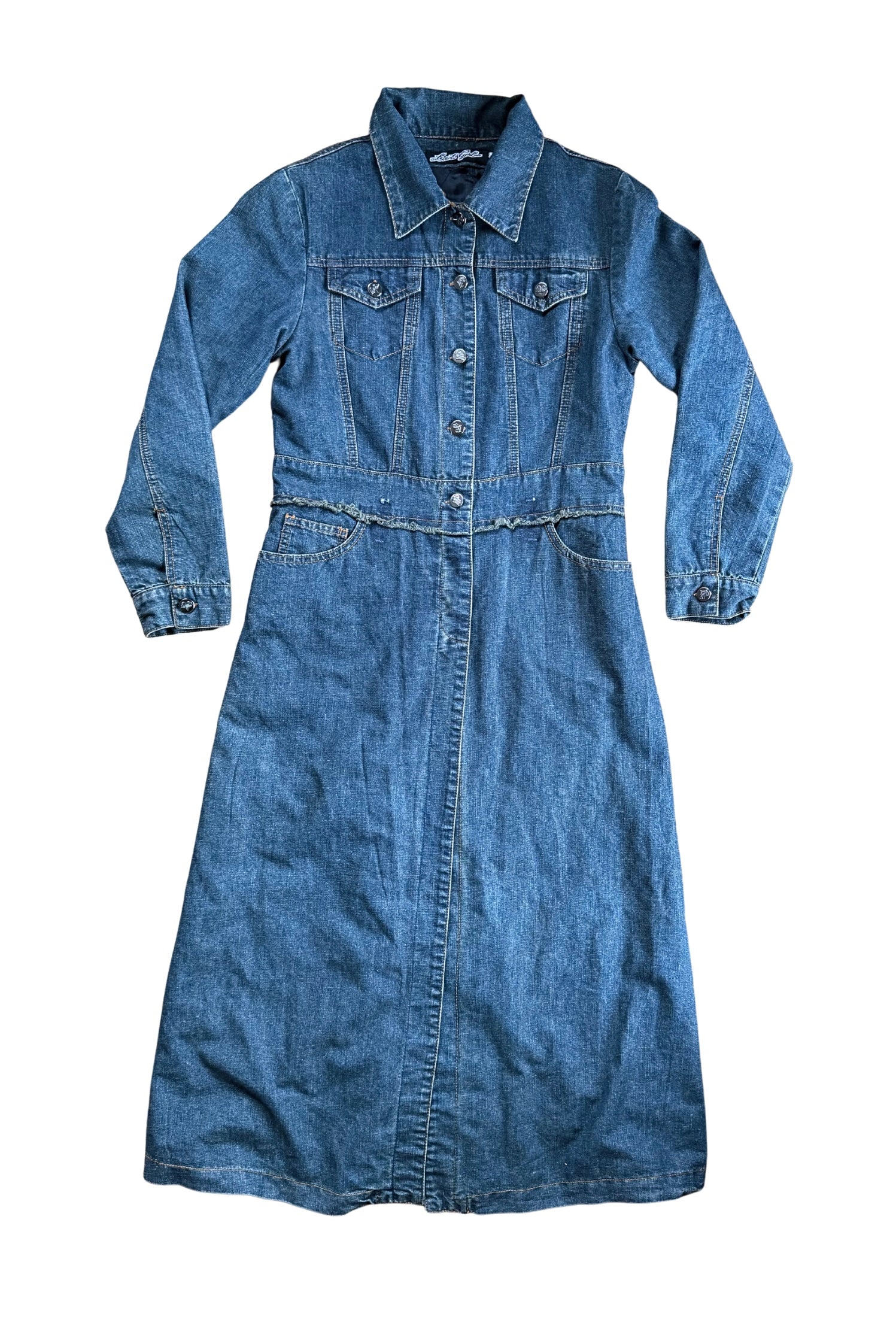 Y2K Denim Trench┃Size M