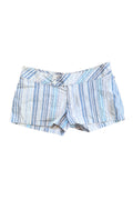 Blue and White Striped Short Shorts┃Size 10