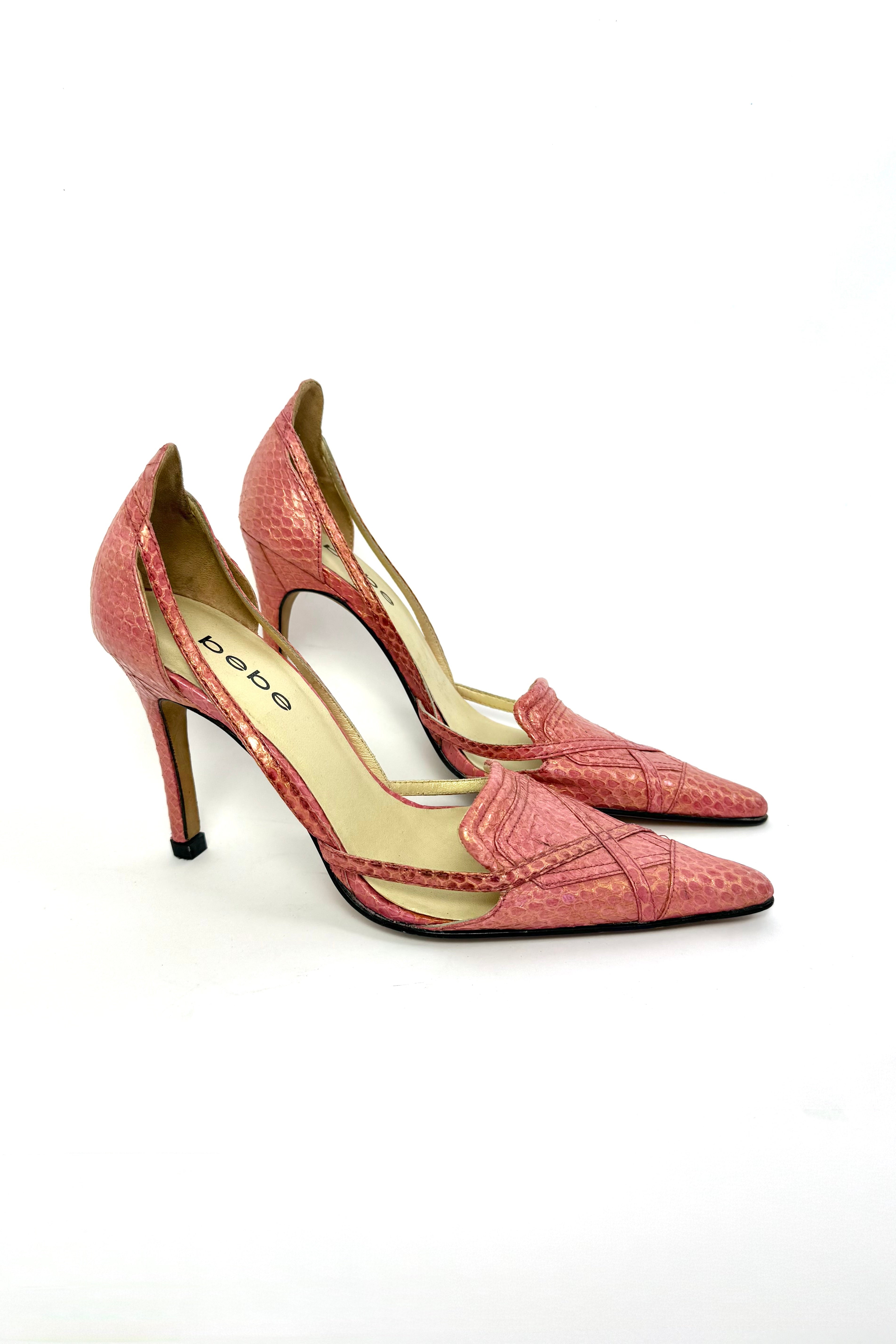 Orange BEBE Heels | Size 7.5