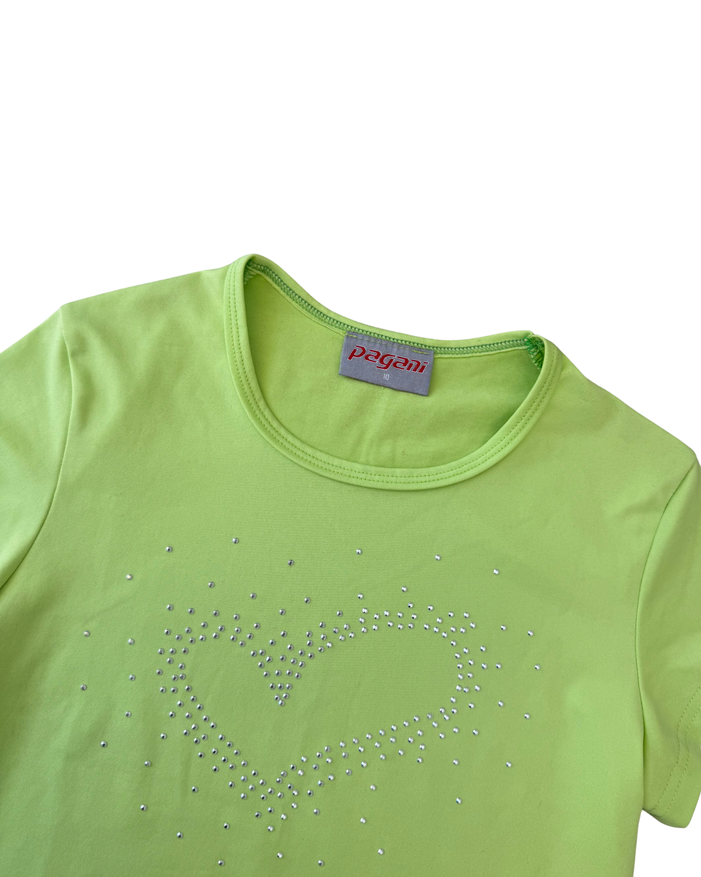 Vintage Green Heart Pagani Tee┃Size 10