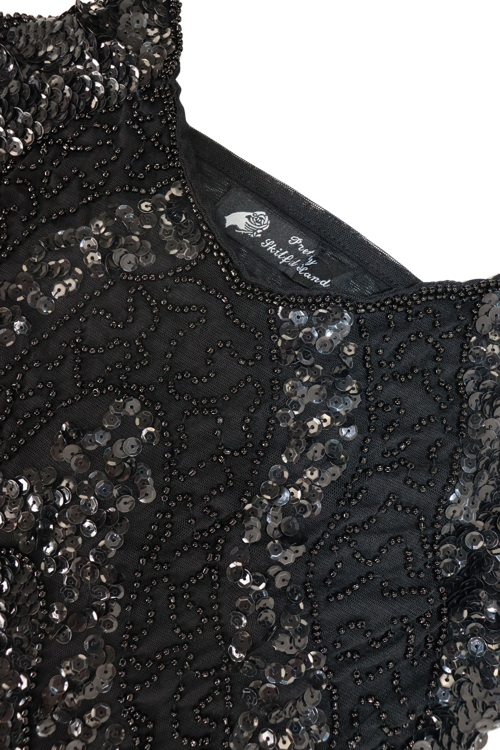 90s Vintage Beaded Singlet