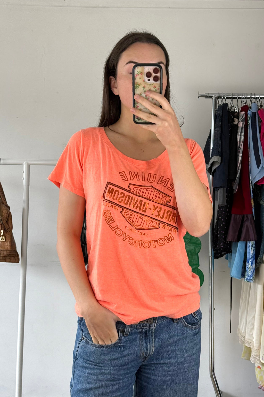 Orange Harley Davidson Tee┃Size XXL