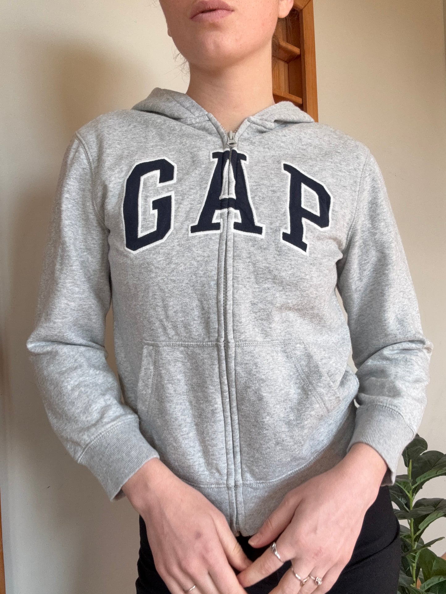 Grey Gap Zip-up Hoodie