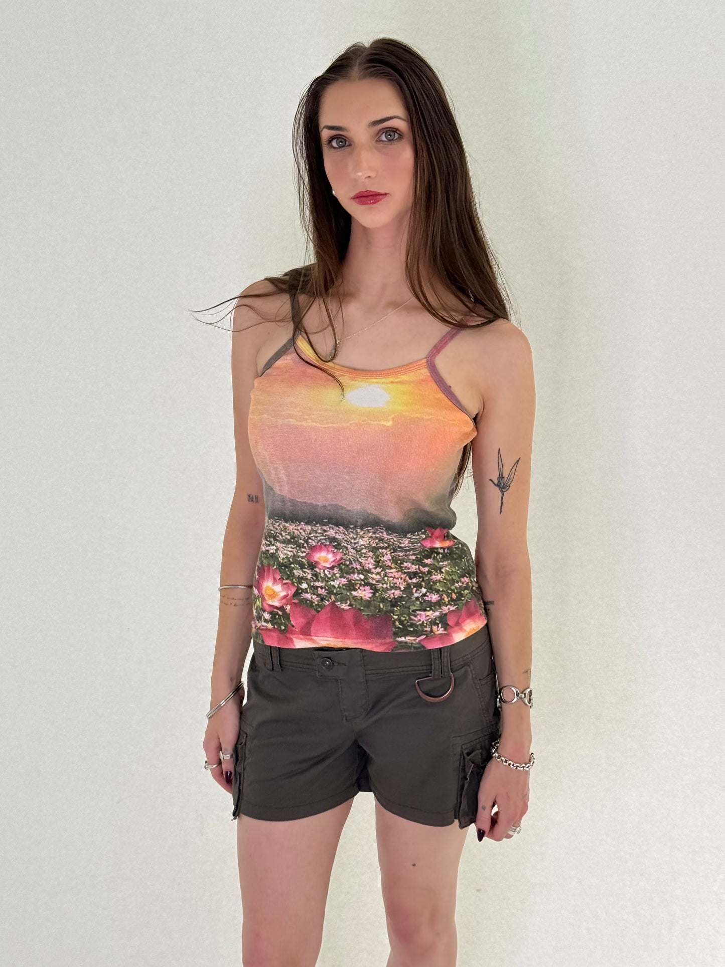 Brown Cargo Short Shorts┃Size M