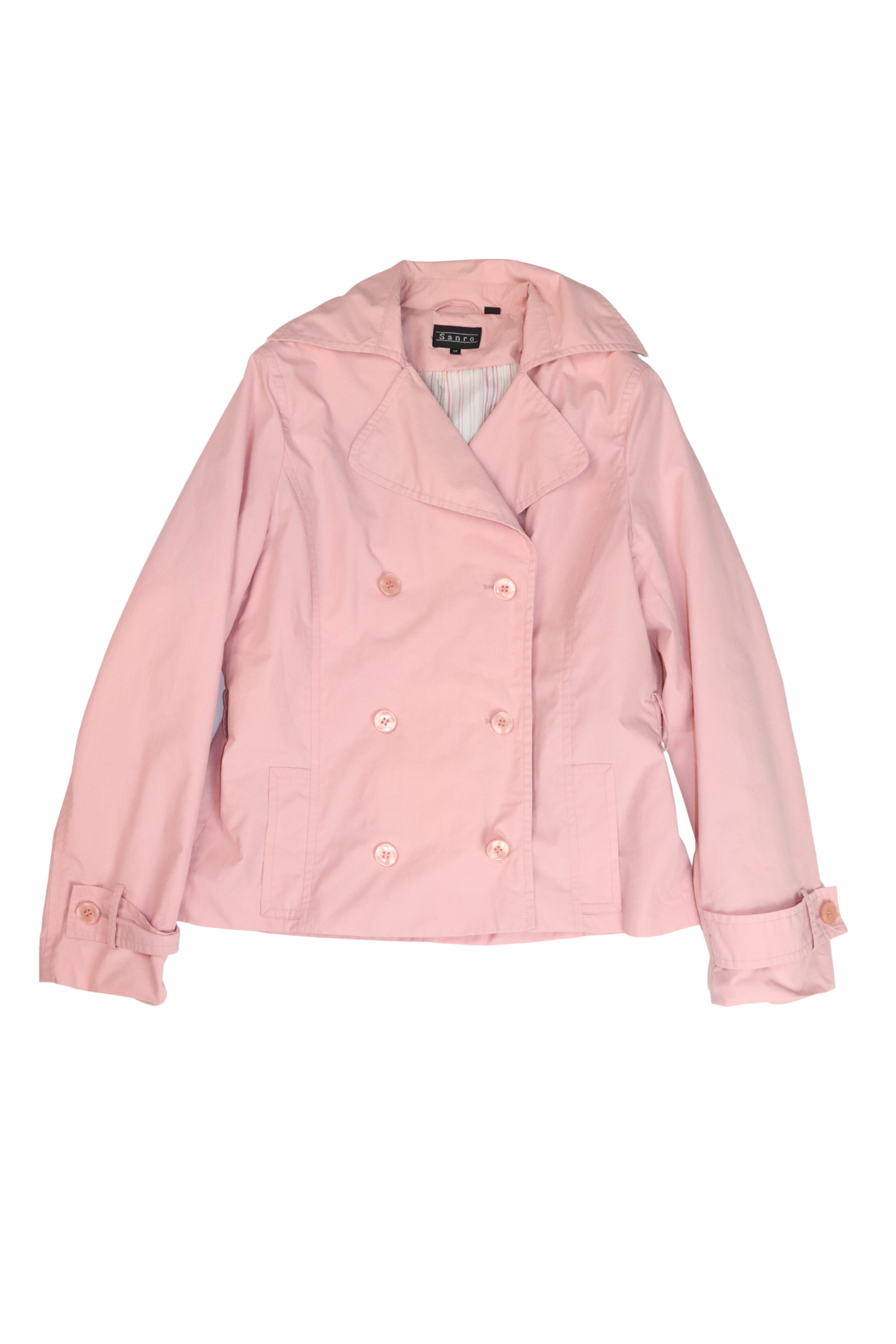 Pink Cropped Trench┃Size 12