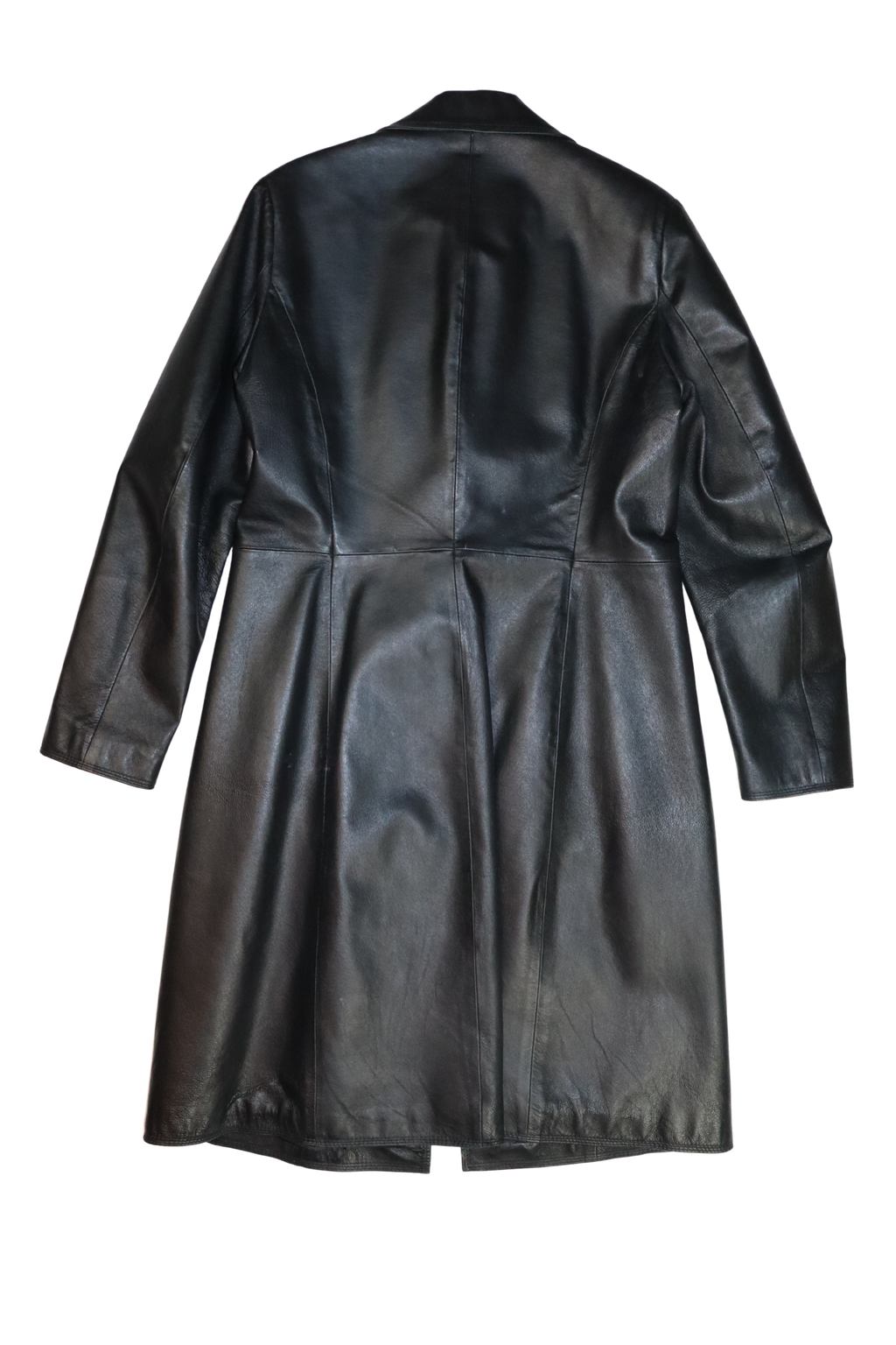 Vintage Leather Trench┃Size 12