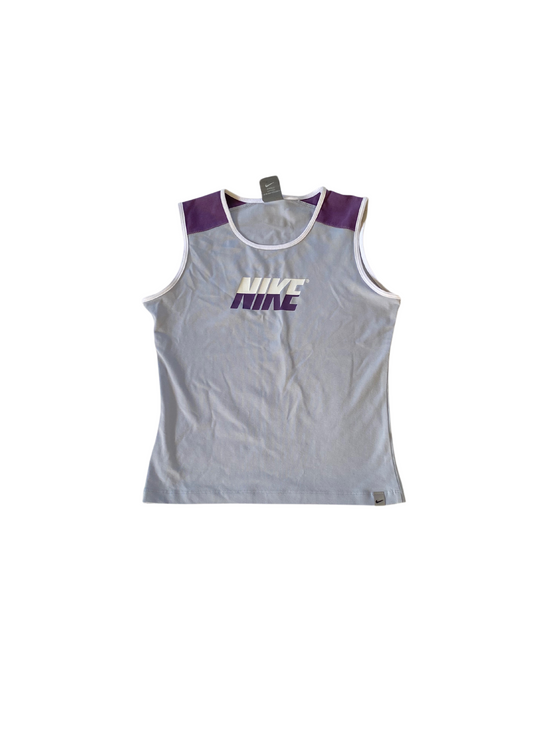 Blue and Purple Vintage Nike Tank | Size M