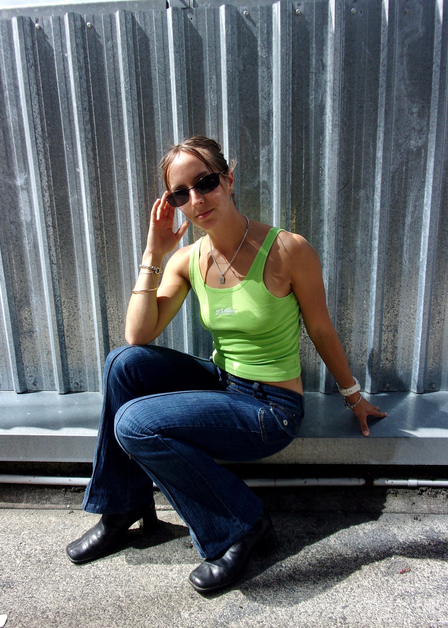 Green Billabong Tank┃Size 8