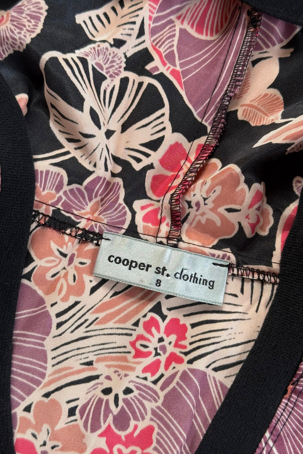 Floral Hooded Satin Top┃Size 8