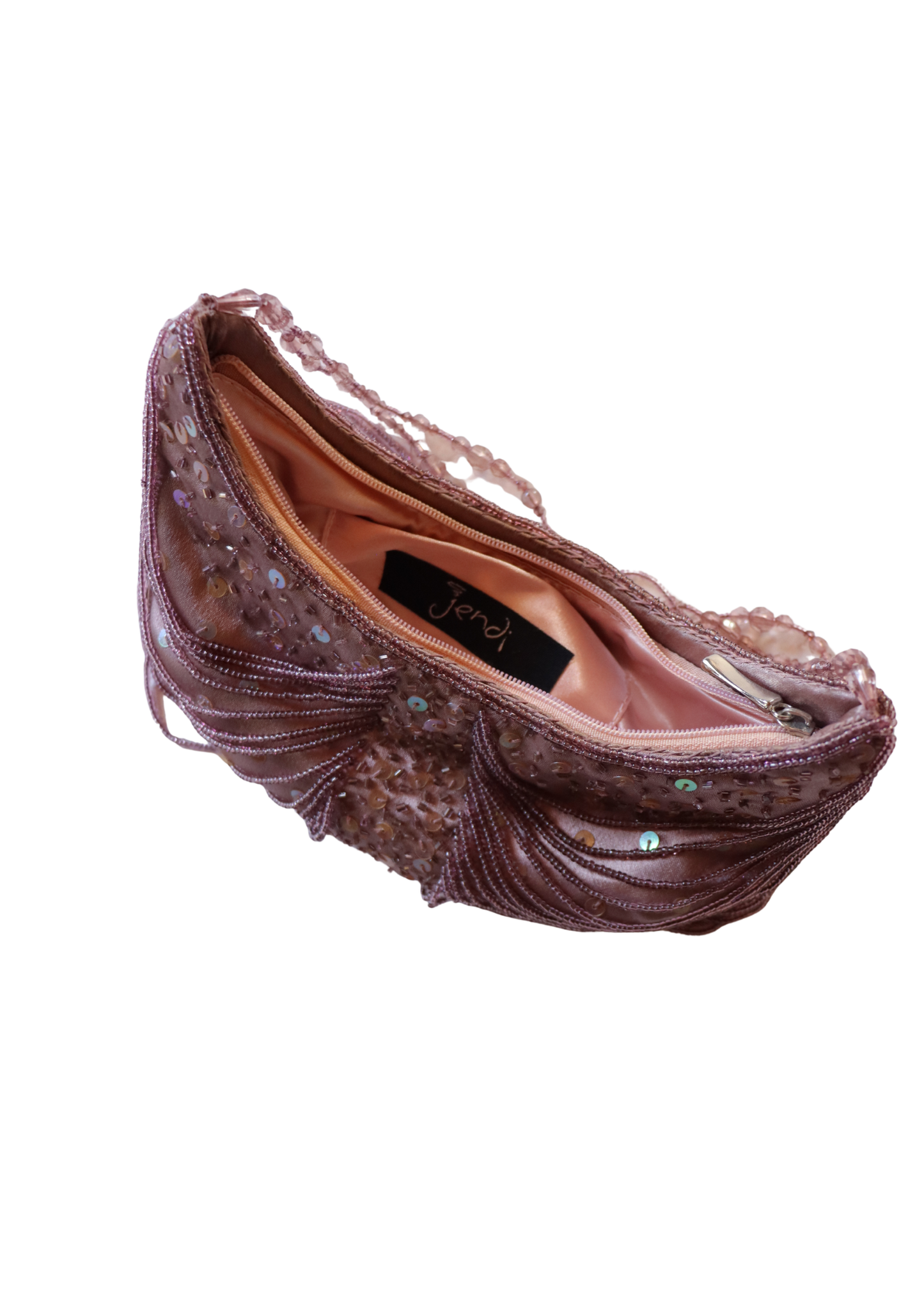 Pink Beaded Vintage Mini Bag