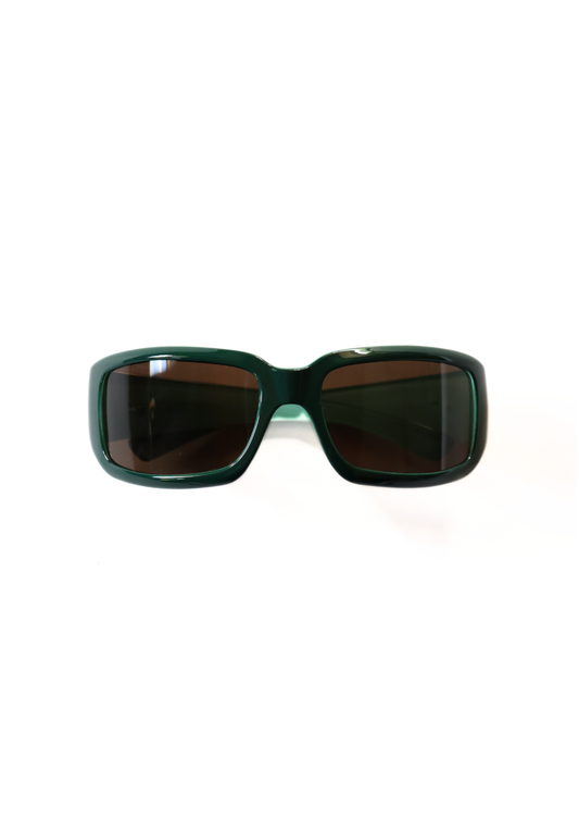 Green Wrap Around Sunglasses