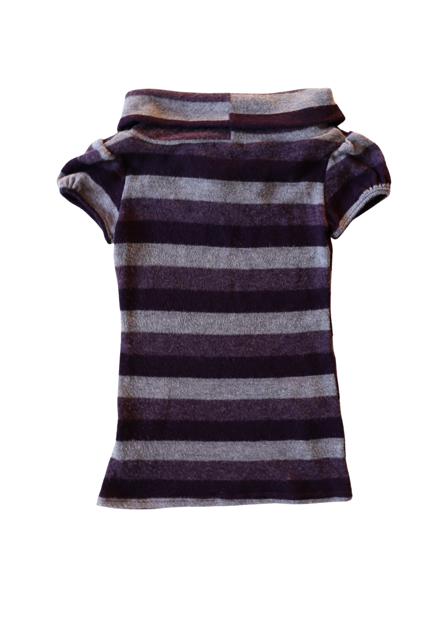 Purple Striped Pagani Wide Turtleneck Top┃Size 8