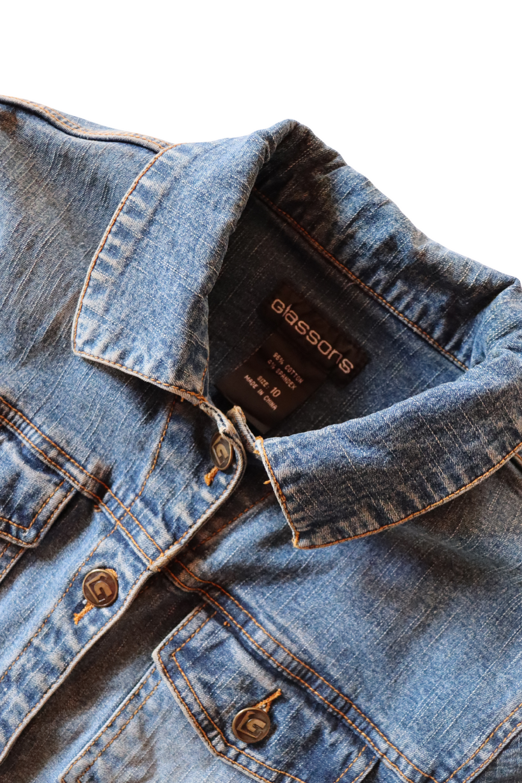 Vintage Fitted Denim Jacket┃Size 10