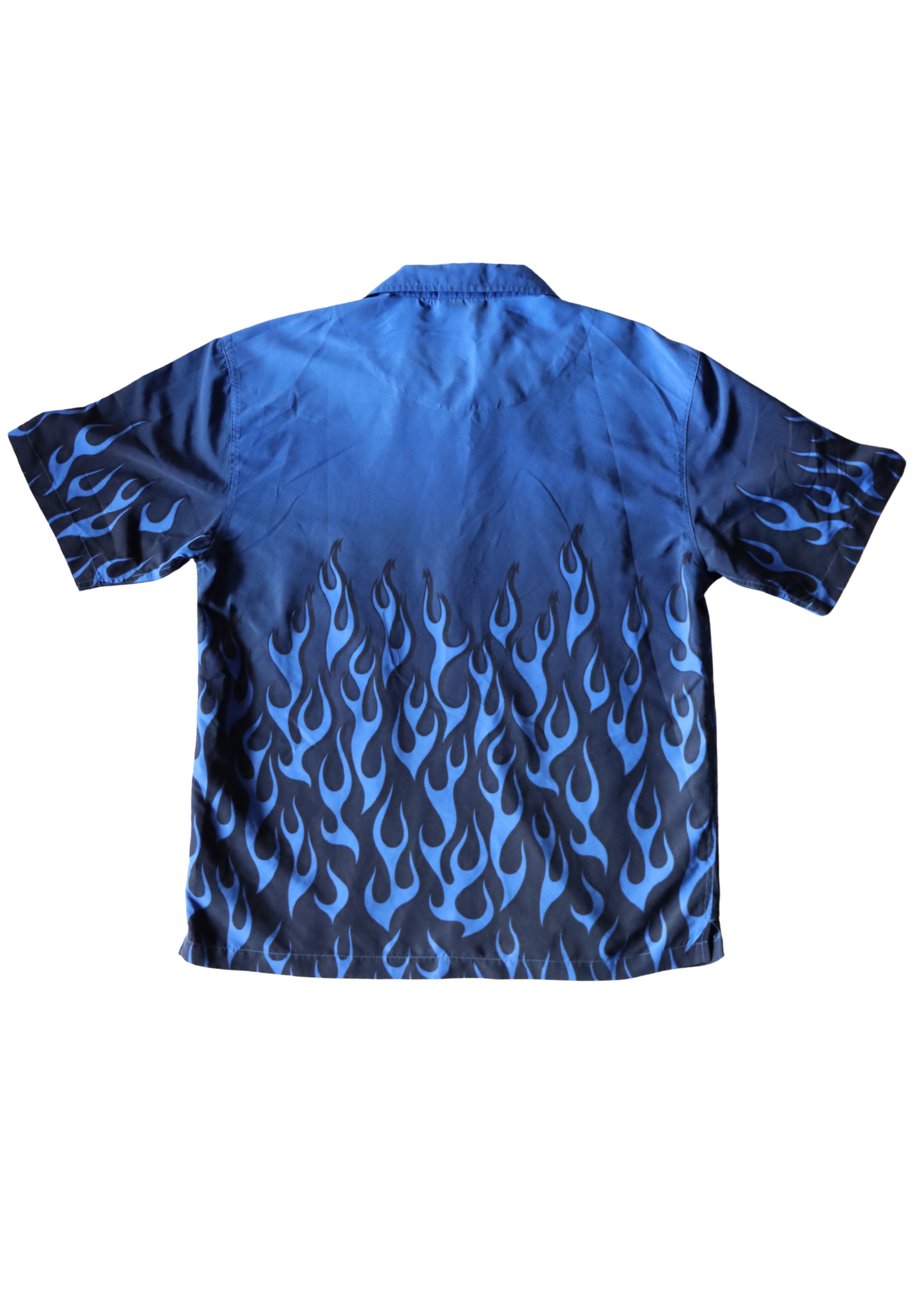 Blue Car Flame Shirt┃Size XL