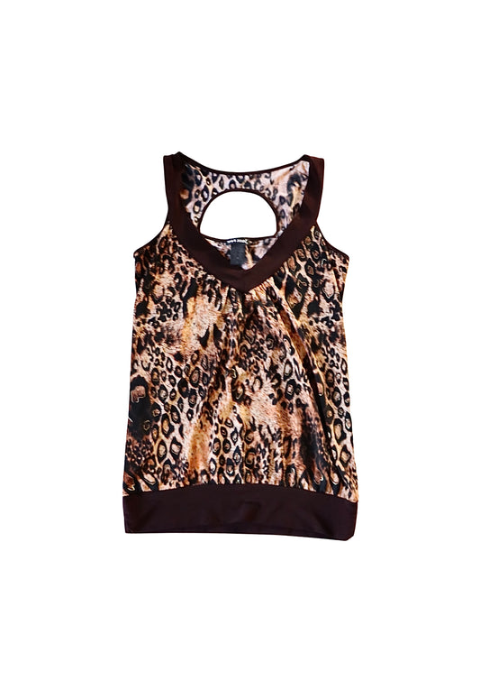 Cheetah Print Singlet | Size L