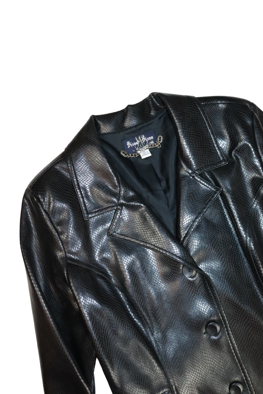 Vintage Pleather Blazer┃Size 12