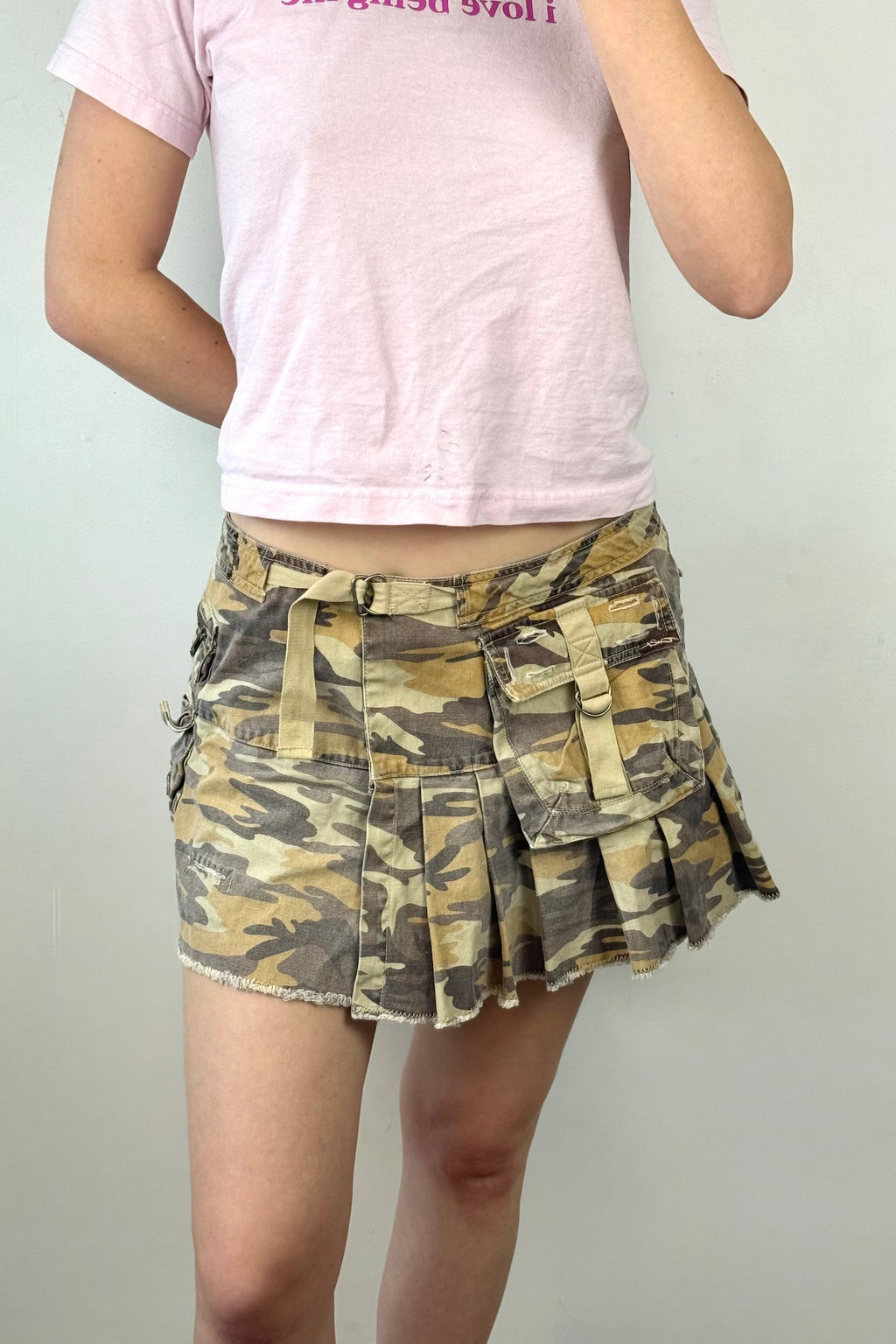 Y2K Camo Mini Skirt