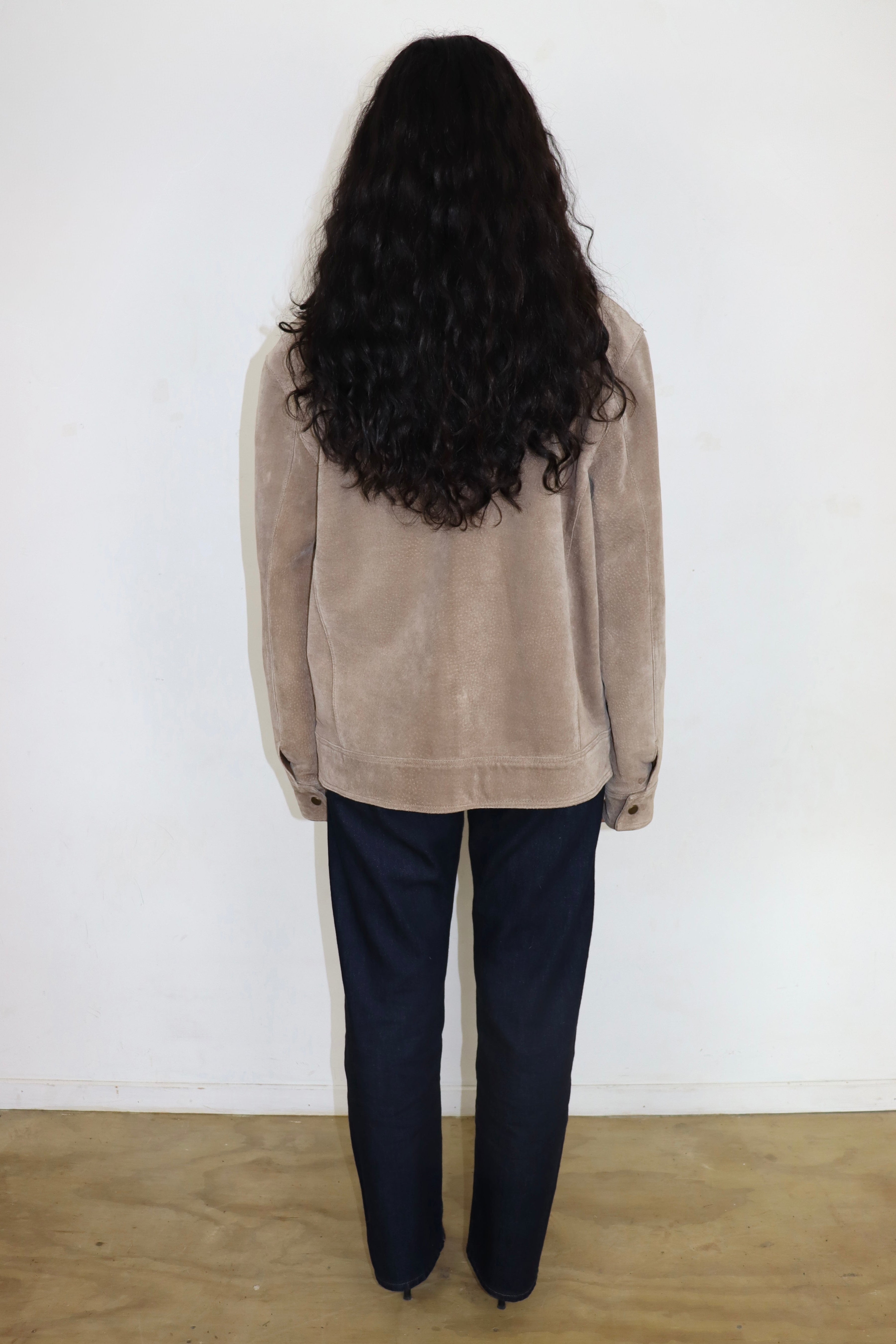 Beige Vintage Suede Jacket┃Size M