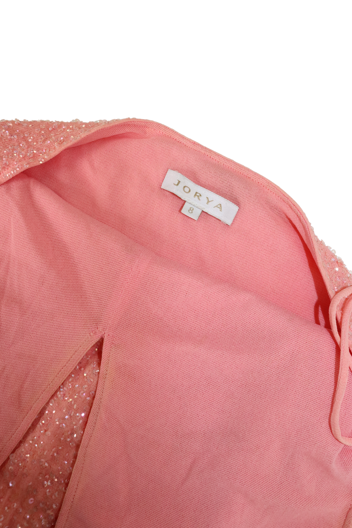 90s Pink Sequin Halterneck┃Size 8