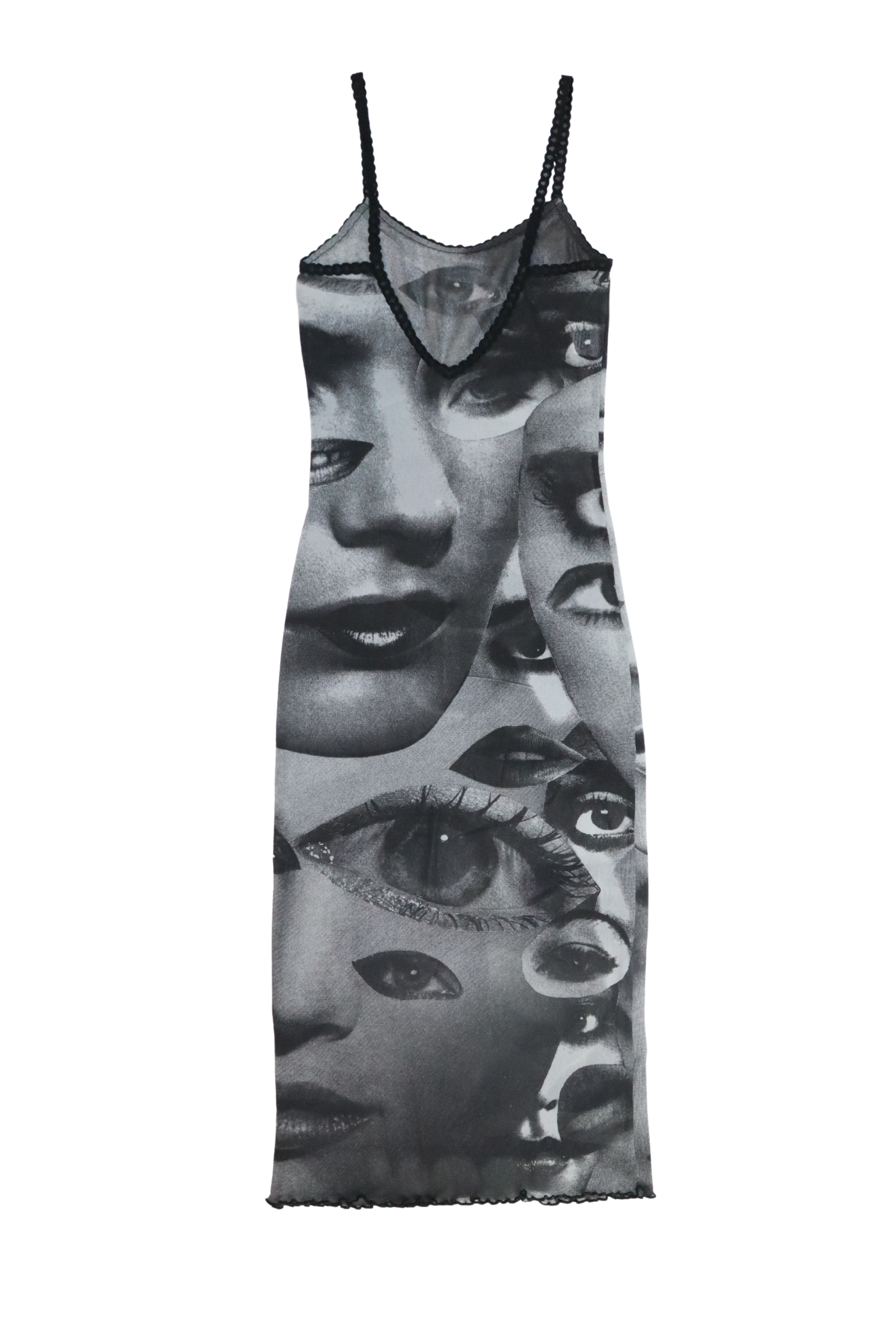 Vintage Mesh Face Dress┃Size S