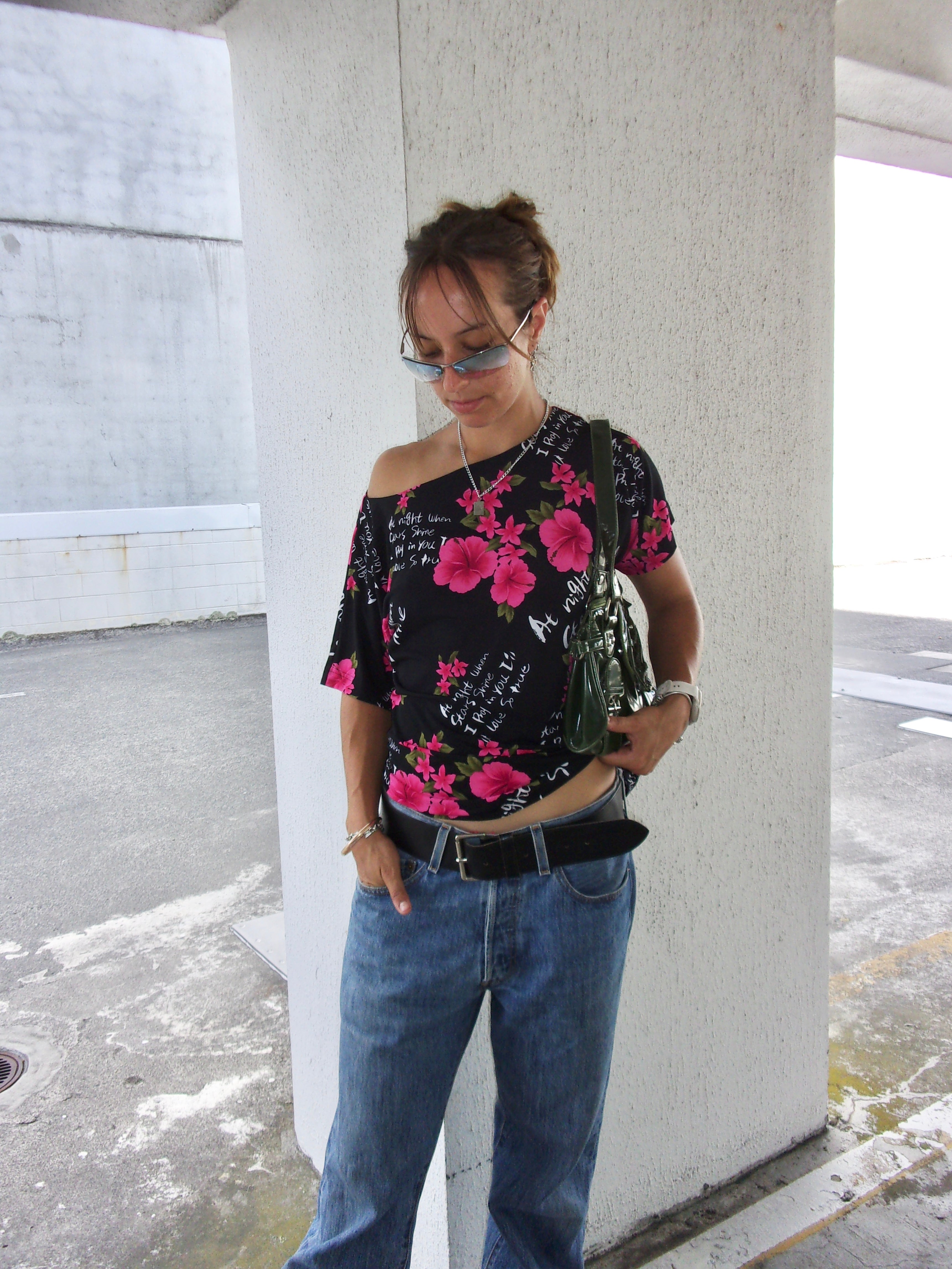 Black Floral Top