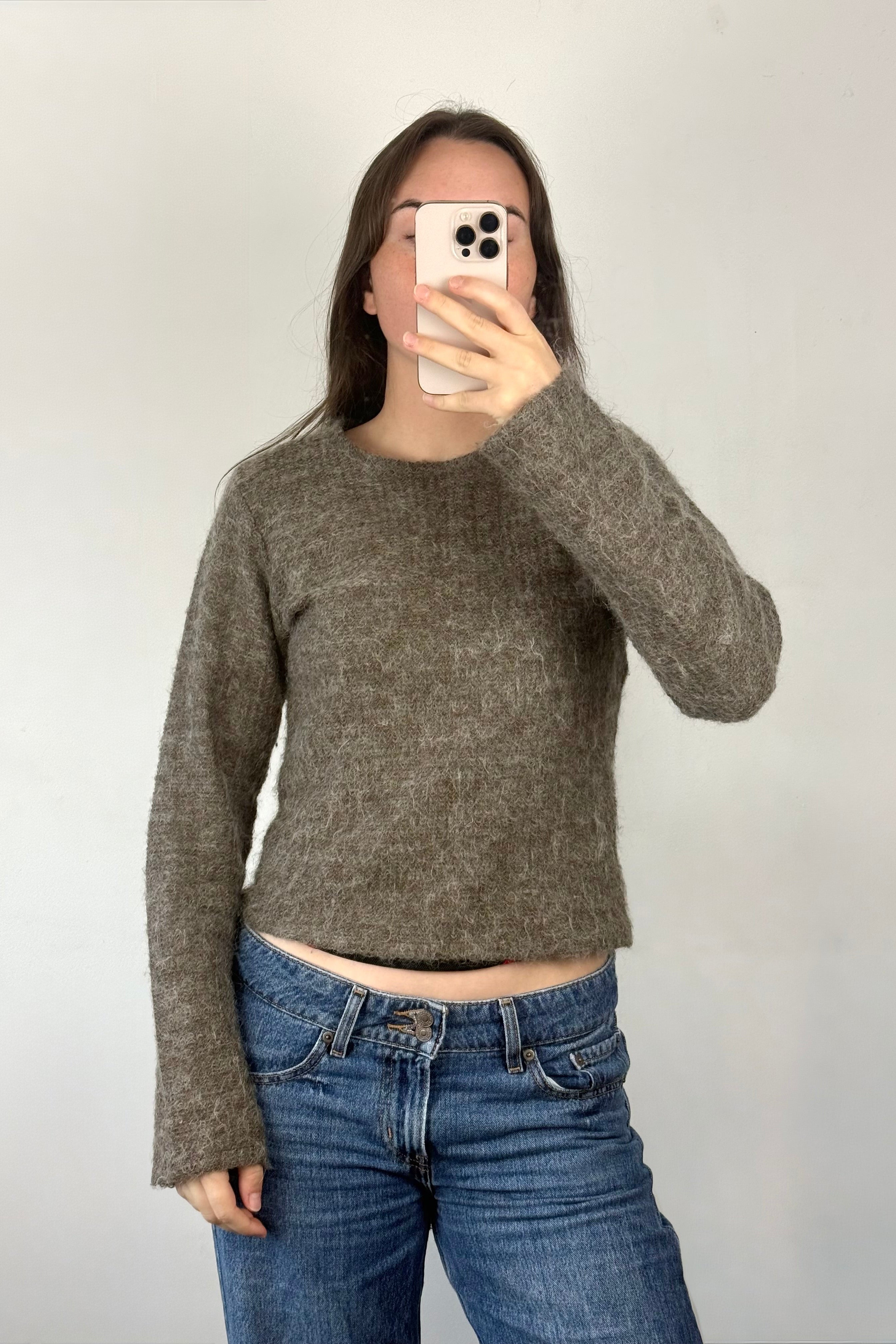Vintage Brown Knit┃Size M