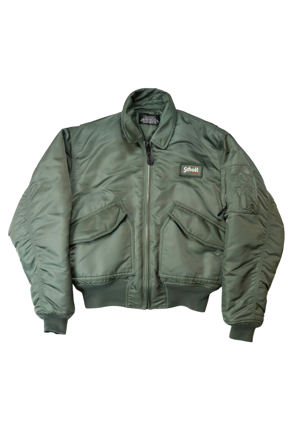 Green Vintage Schott Bomber Jacket