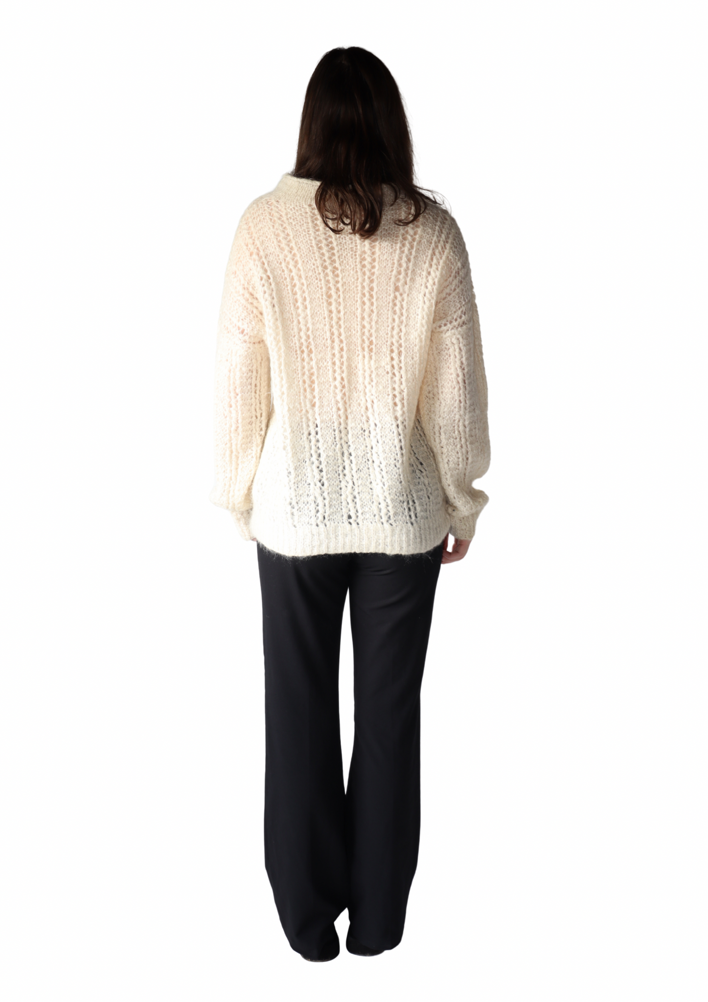 White Loose Knit Jumper