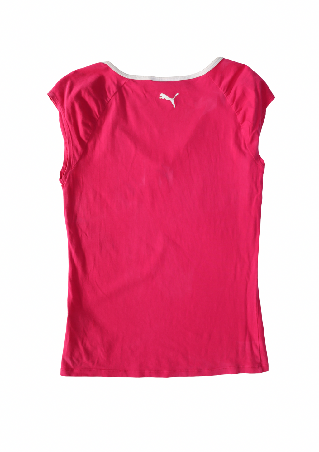 Vintage Pink Puma V Neck Top┃Size M