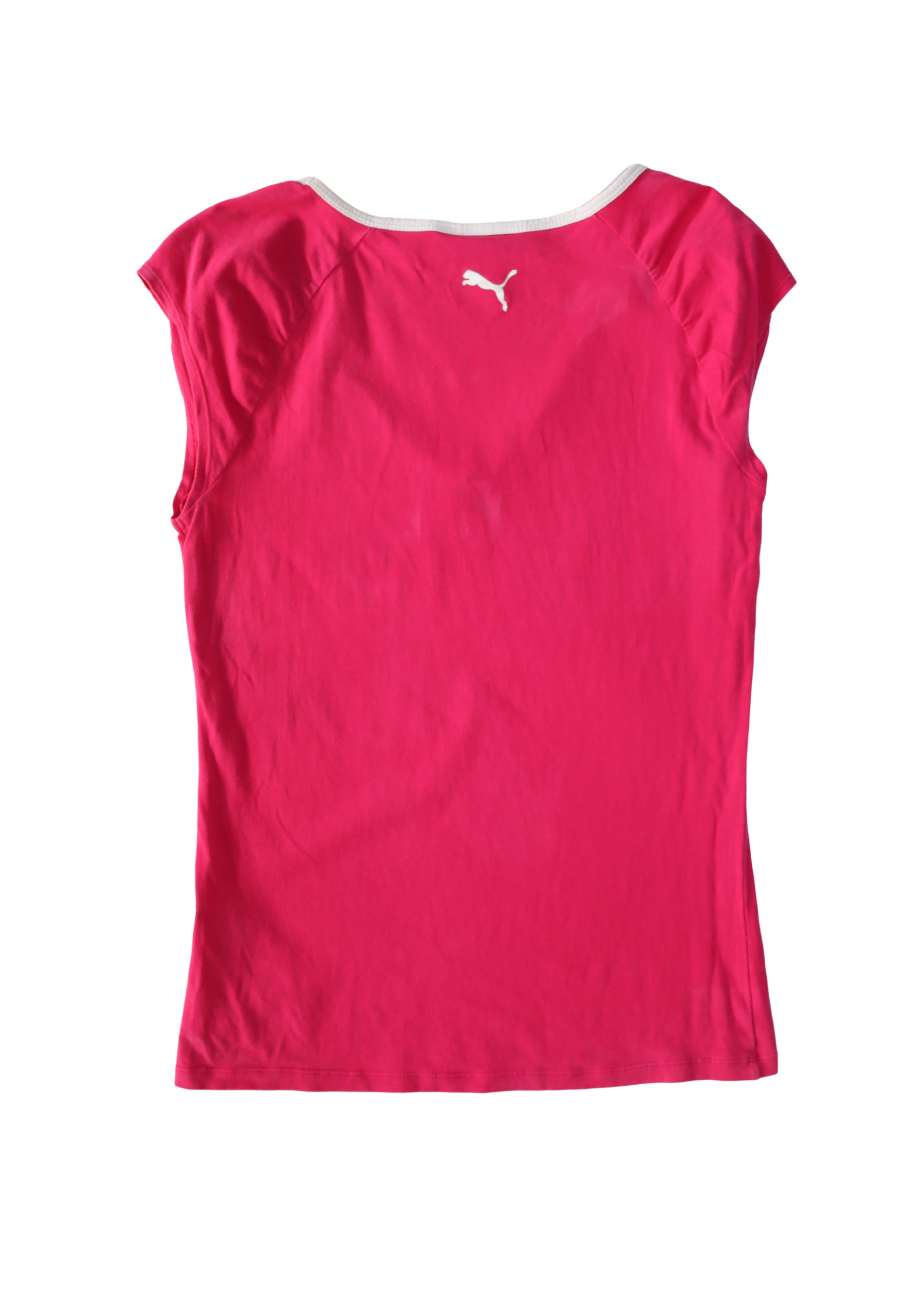 Vintage Pink Puma V Neck Top┃Size M