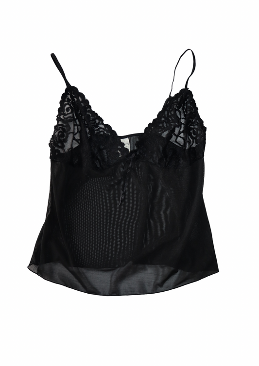 Black Lace Sheer Singlet