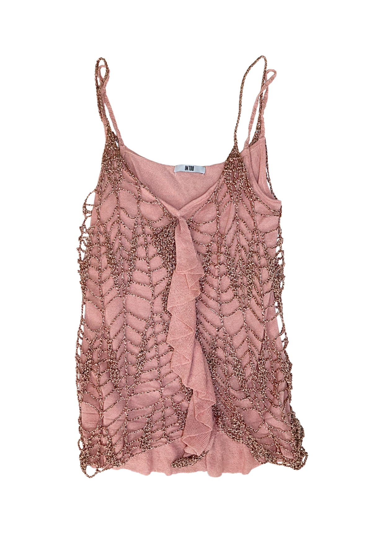 Pink Crochet Singlet