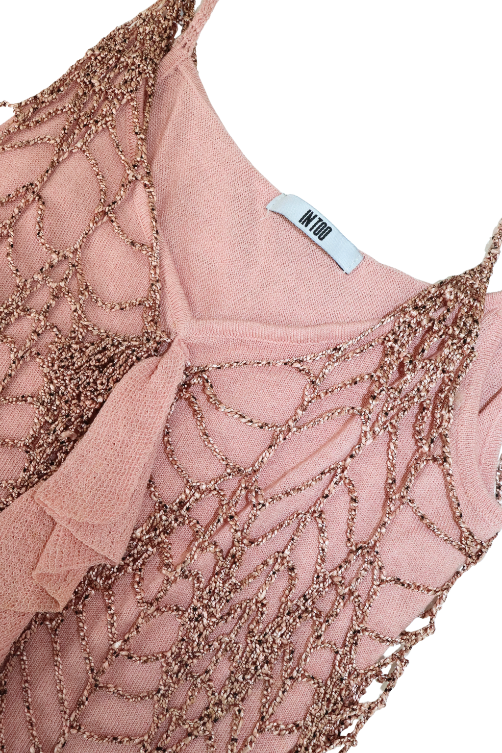 Pink Crochet Singlet
