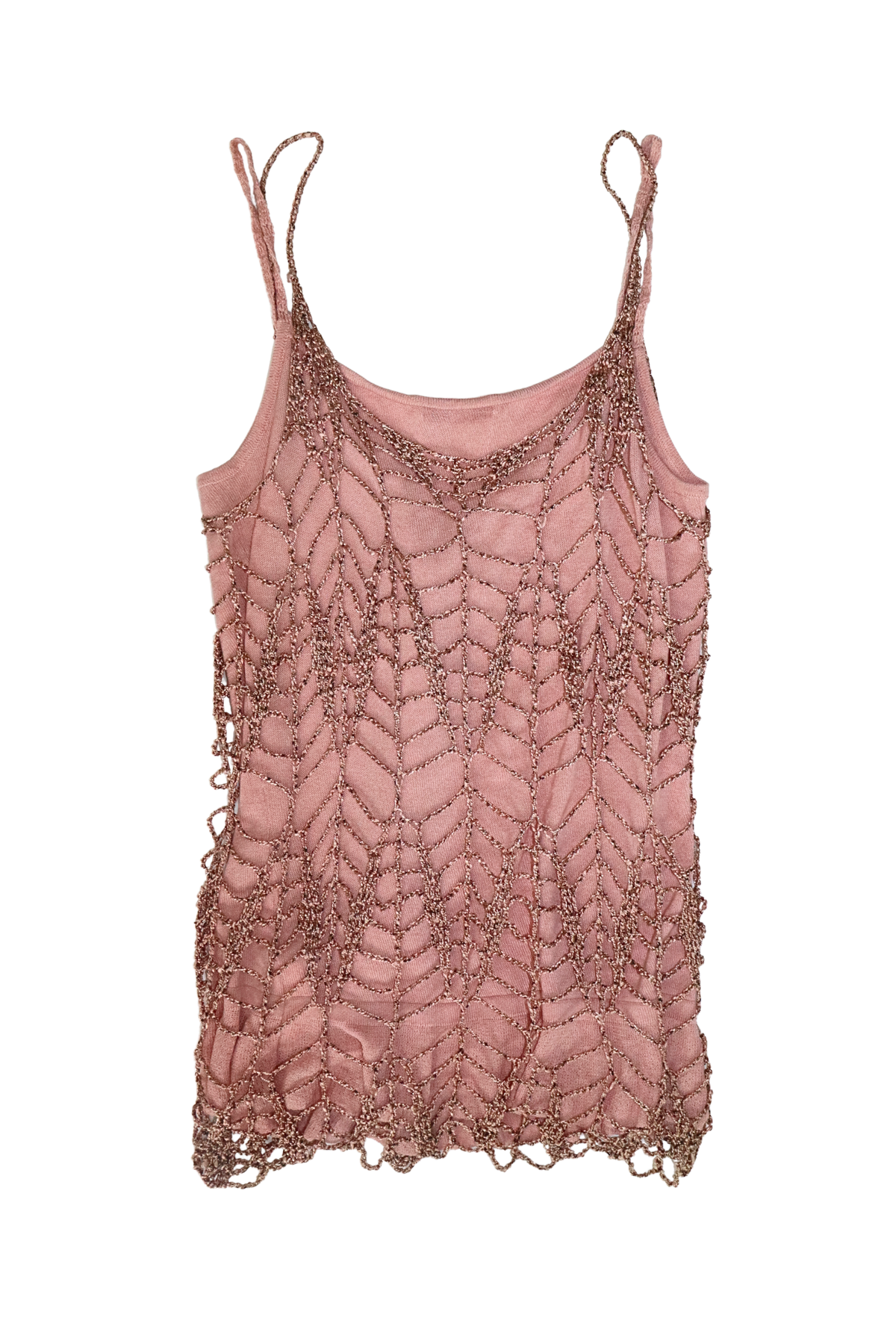 Pink Crochet Singlet