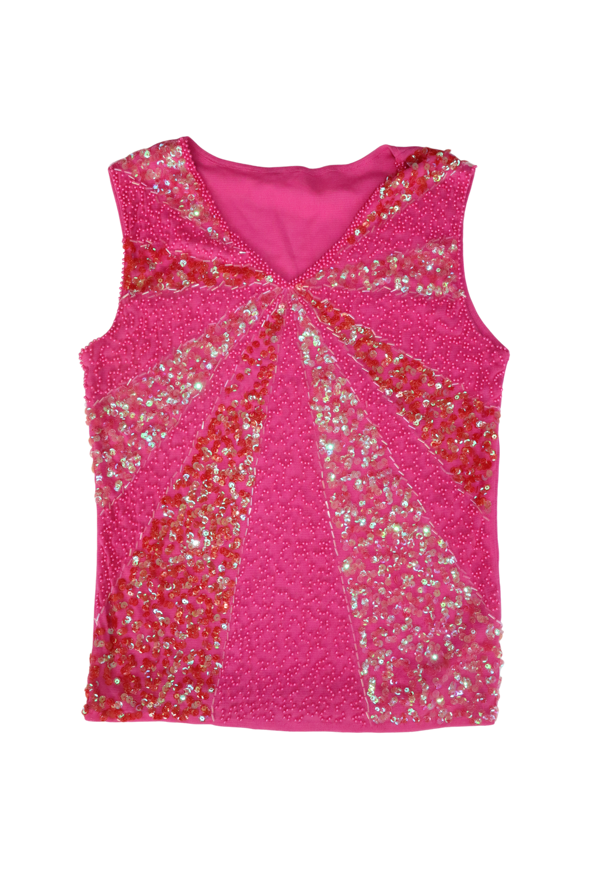 Hot Pink Beaded Tank