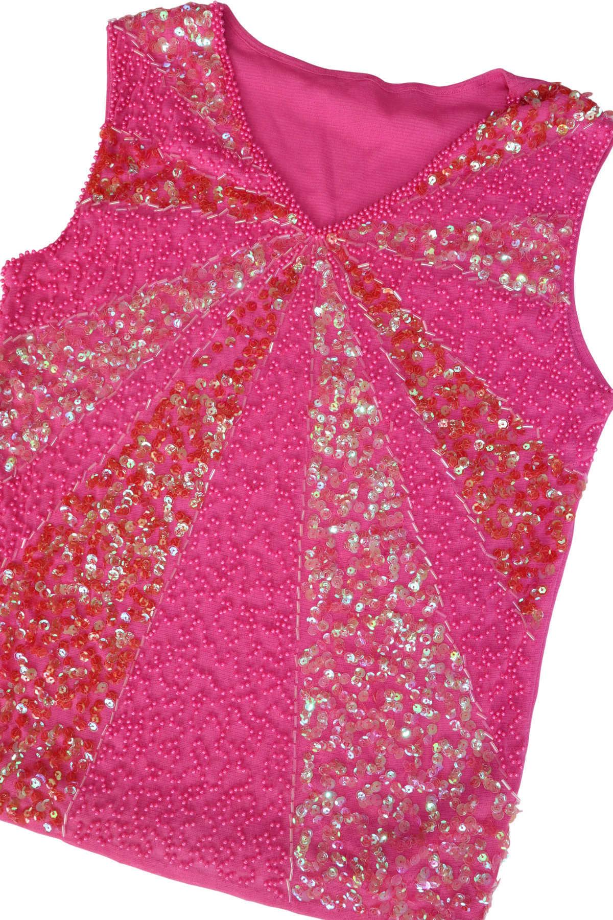 Hot Pink Beaded Tank