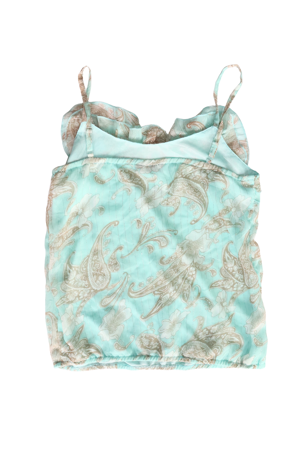 90s Turquoise Paisley Singlet