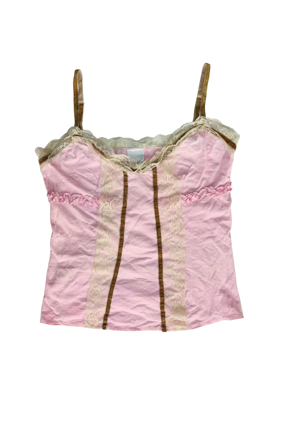 Pink Lace Singlet┃Size S/M