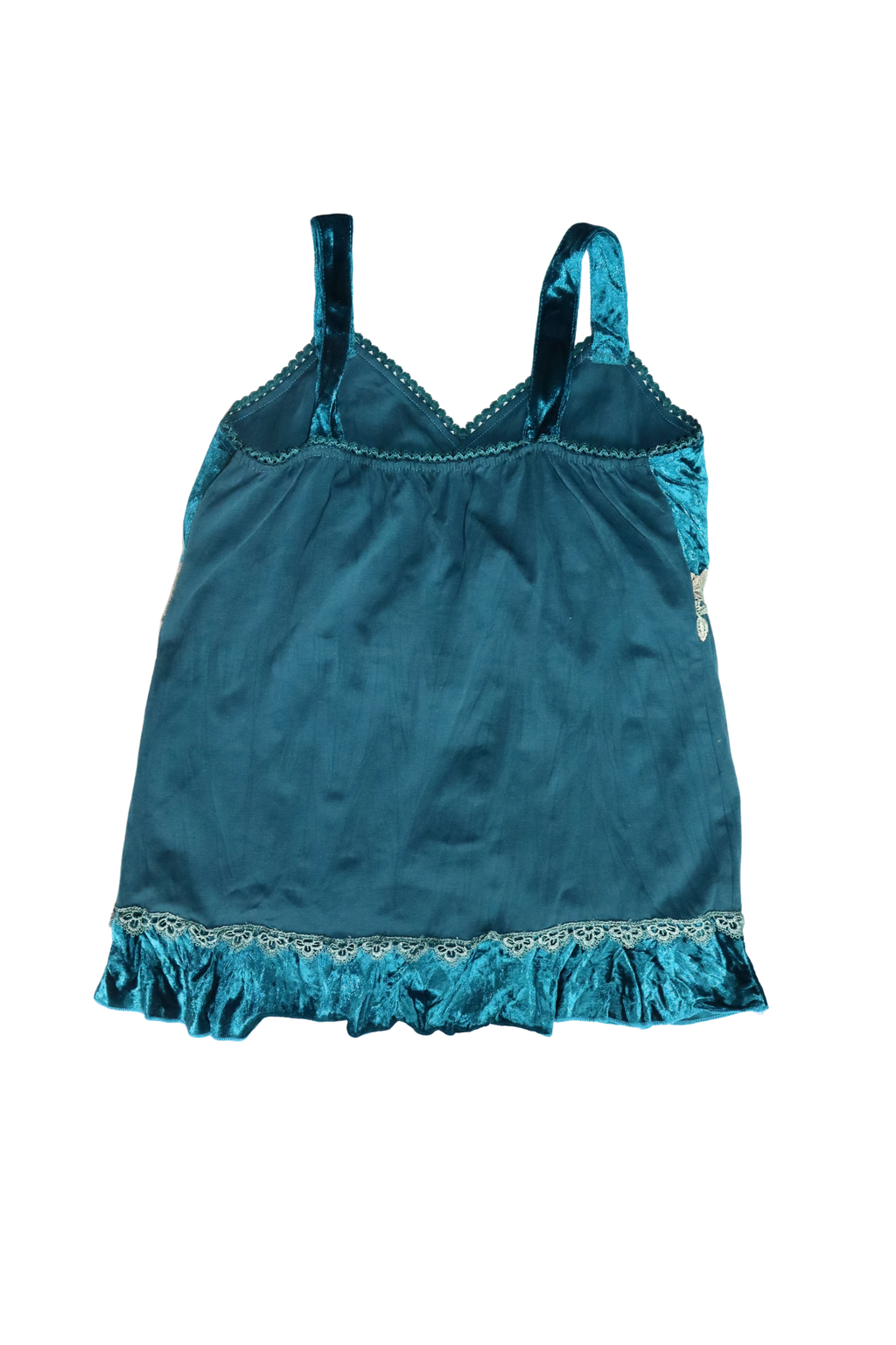 Teal Velvet Singlet