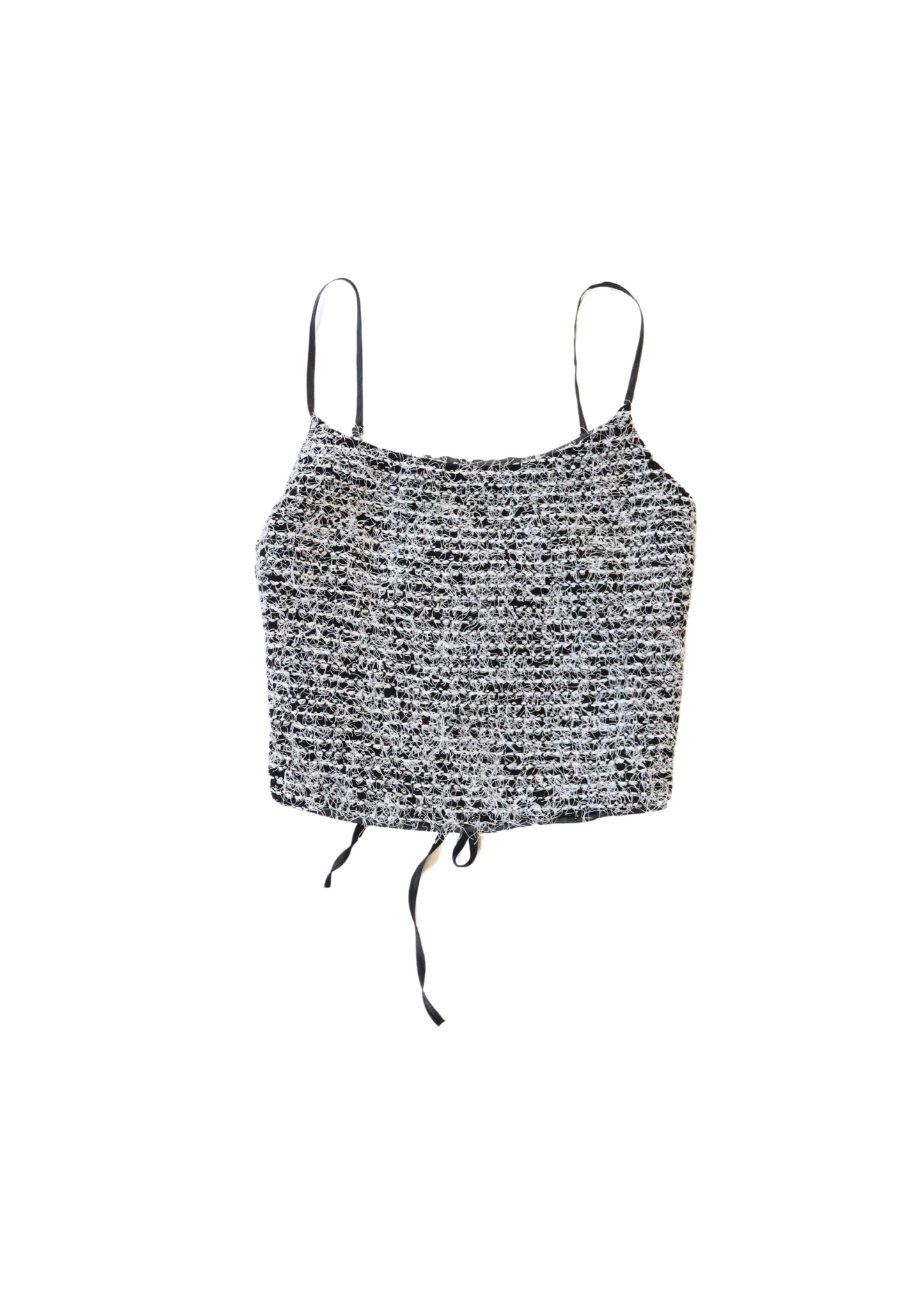 Vintage Open Back Fluffy Singlet