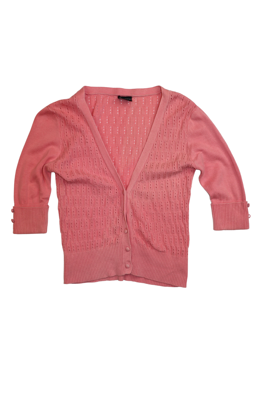 Pink 3/4 Sleeve Cardigan┃Size 8