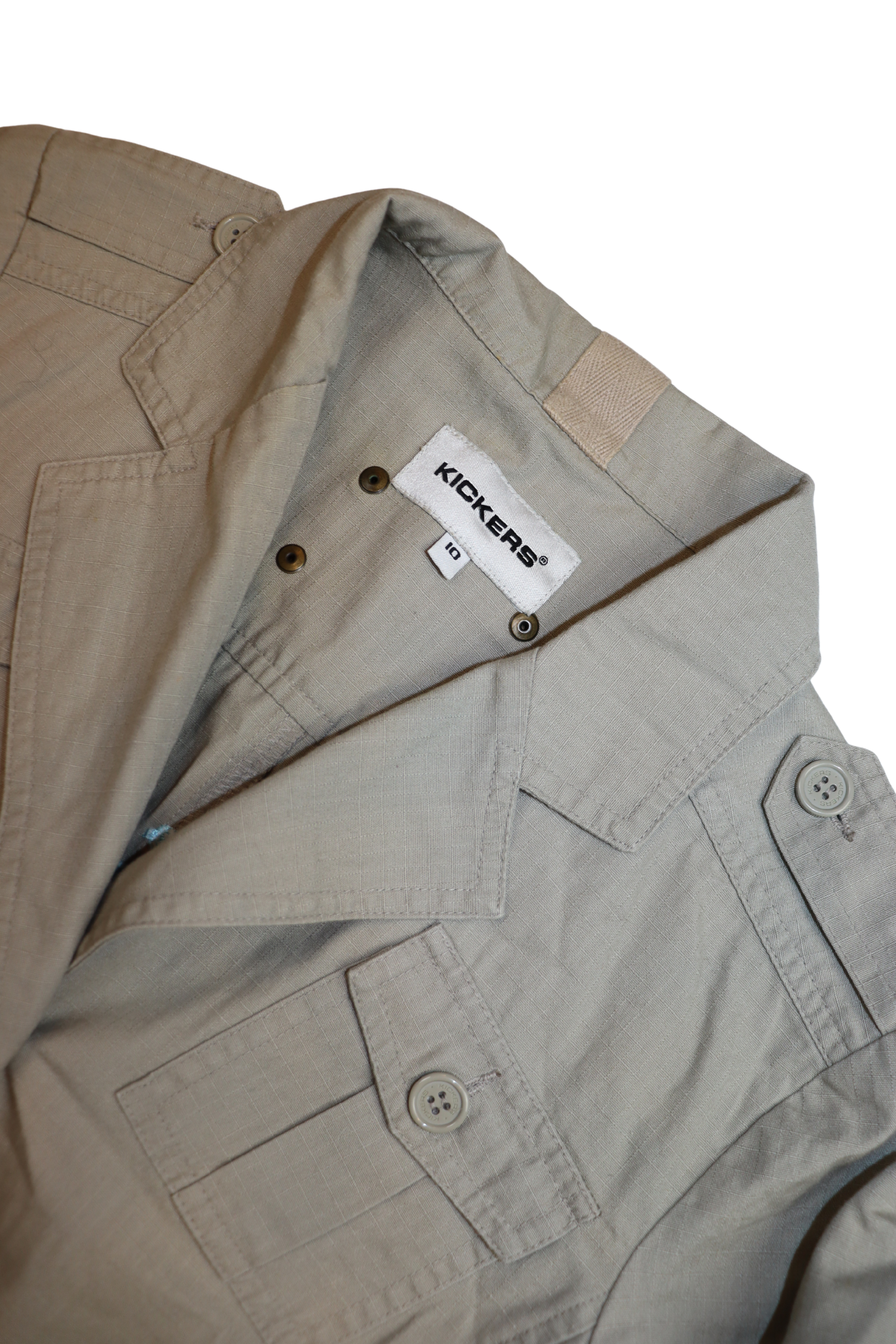 Beige Embroidered Jacket┃Size 10