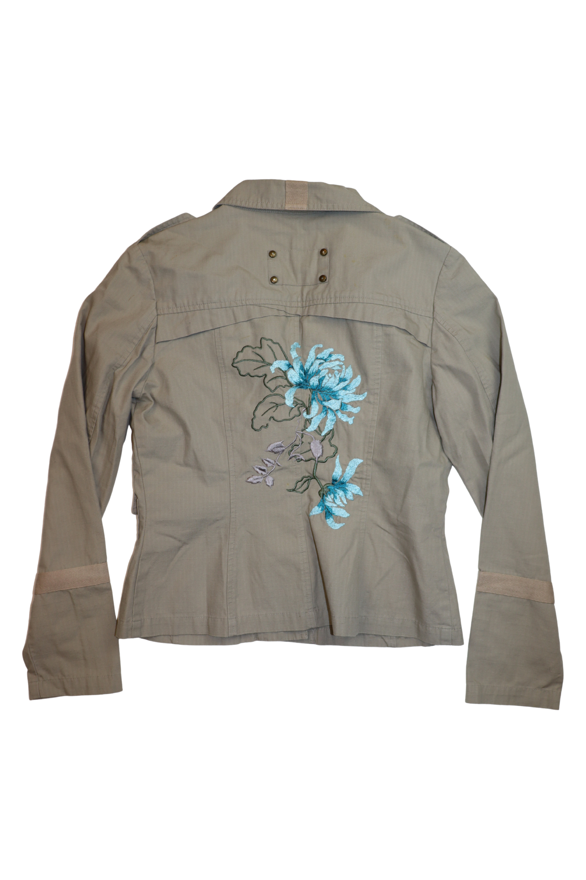 Beige Embroidered Jacket┃Size 10