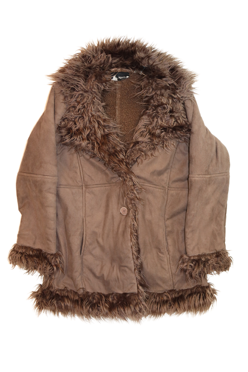 90s Brown Penny Coat┃Size M