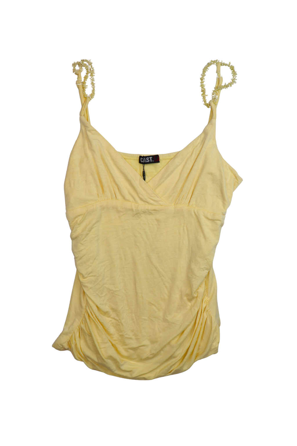 90s Yellow Singlet Top┃Size L
