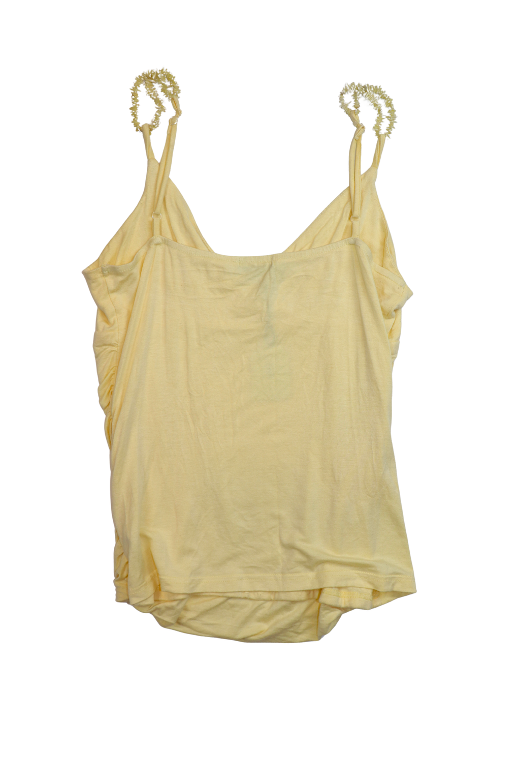 90s Yellow Singlet Top┃Size L