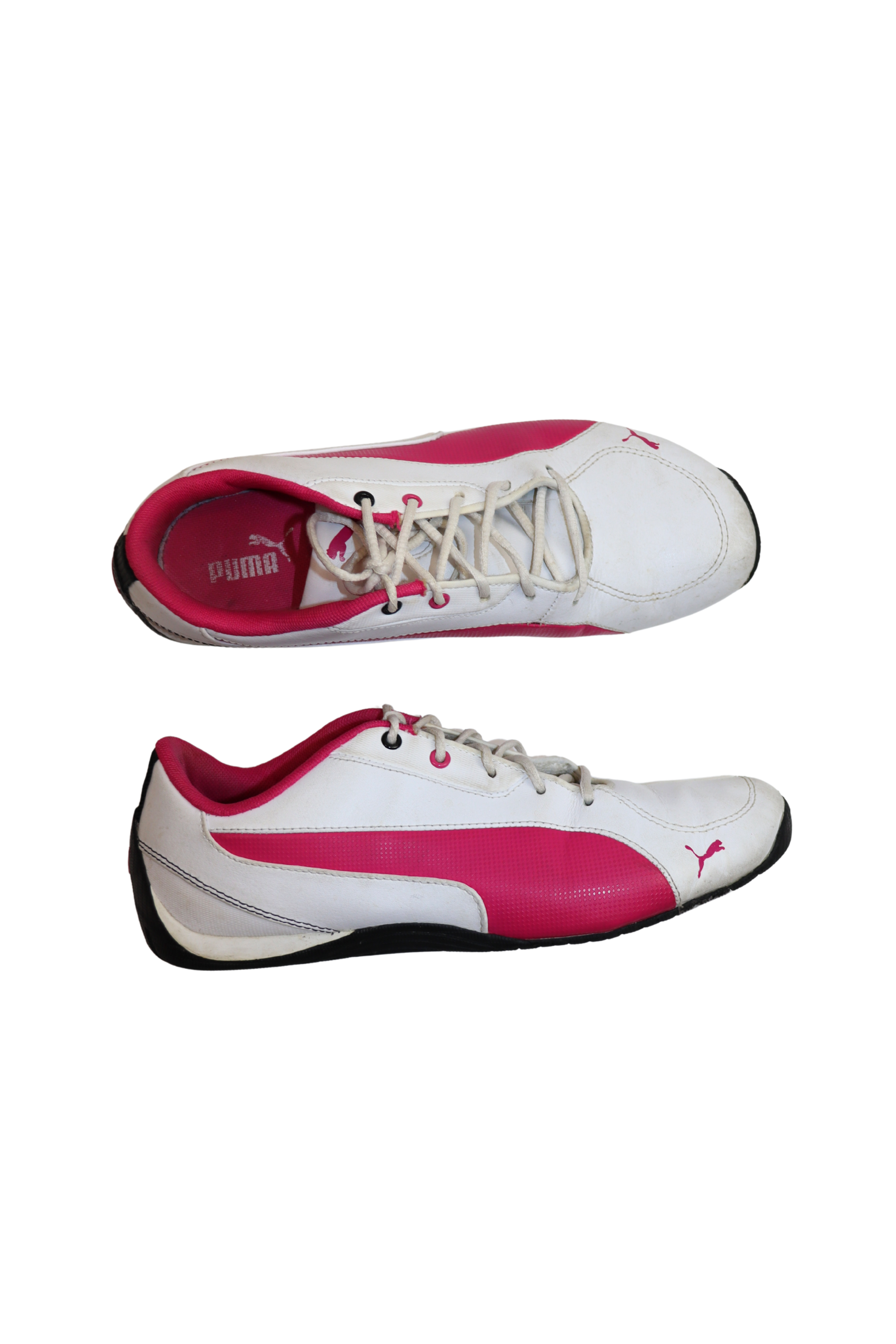 White and Pink Puma Speedcats | Size 38